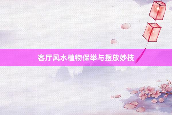 客厅风水植物保举与摆放妙技